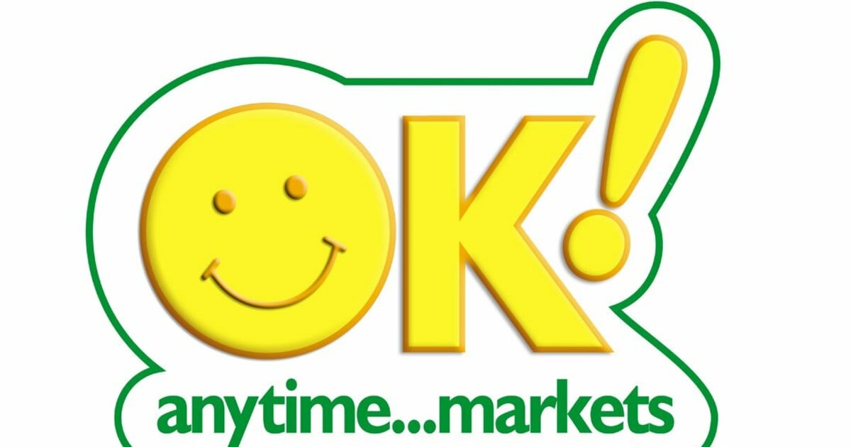 ΟΚ! Anytime Markets logo